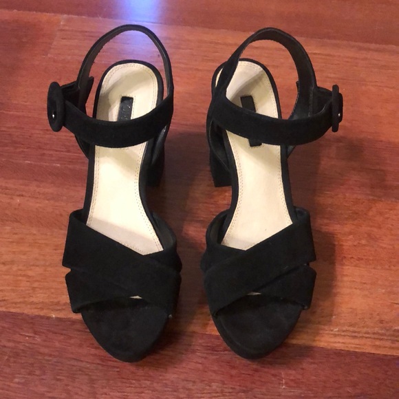Topshop Shoes - Topshop • Velvet Strappy Heels